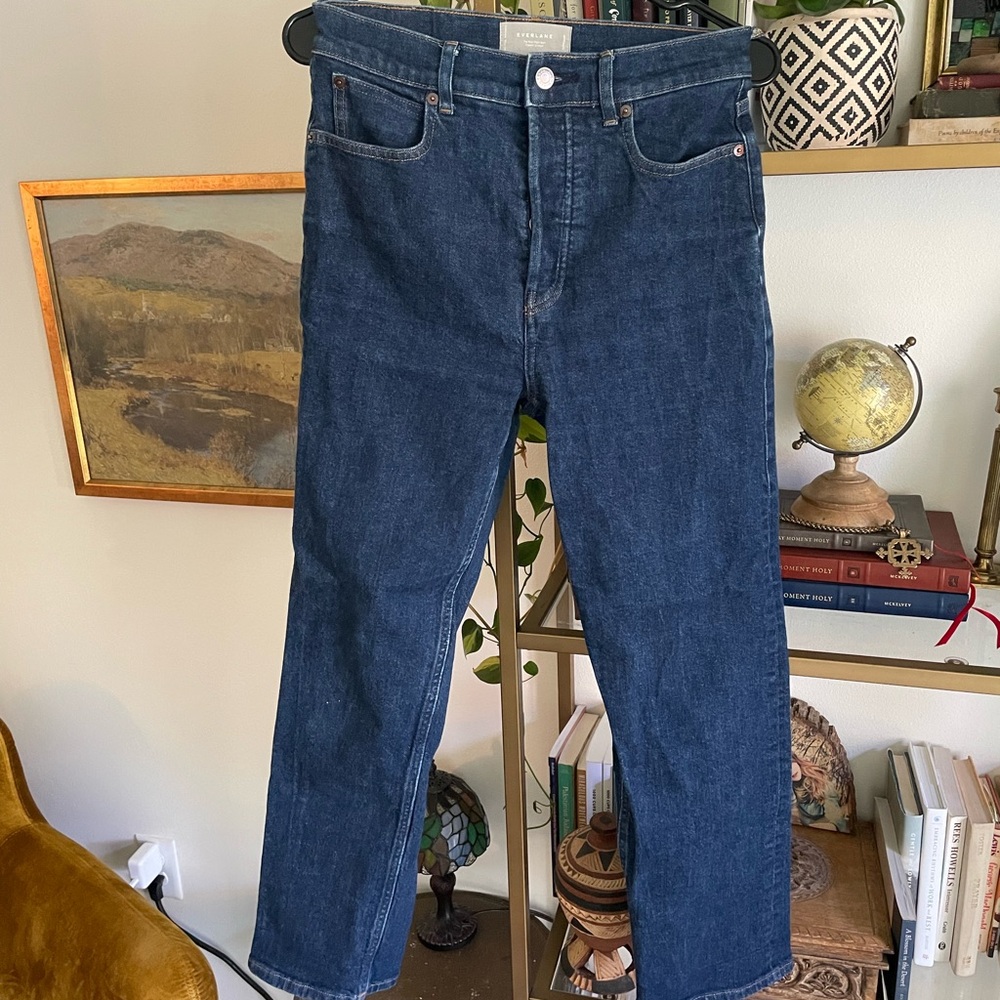 Everlane Way High Straight Leg Jeans